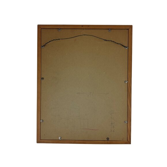 Vintage 50s Framed Art A 10 O'Clock Scholar Dale Maxey Mother Goose Lithograph - Picture 7 of 7